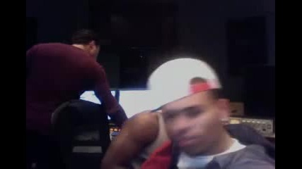 Chris Brown Live Ustream Feb 1 - in the Studio Part 4