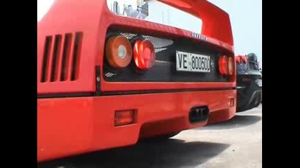 Ferrari F40 Start Up And Drives Off