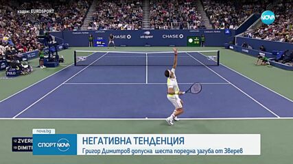 Григор Димитров отпадна от US Open след поредна загуба от Зверев
