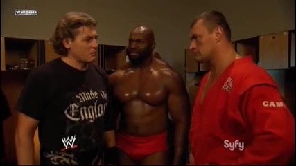 H D Ecw 24/11/09 Regal, Kozlov & Jackson - Backstage 