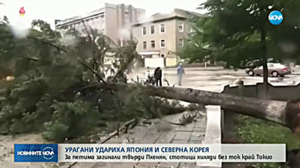 Мощни тайфуни удариха Япония и Северна Корея