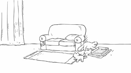 Simon's Cat in 'double Trouble'