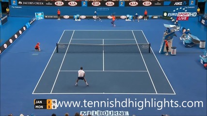 Ежи Янович - Гаел Монфис ( Australian Open 2015 )