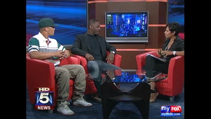 T.i. & Idris Elba в сутрешните новини на Fox 5 