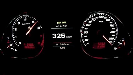 Audi RS6 Ускорение от 0-333км/ч. България