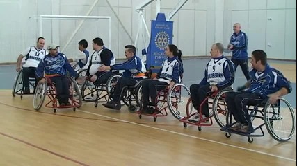Проект баскетболен отбор за хора с увреждания на Ротаракт клуб Бургас Пиргос