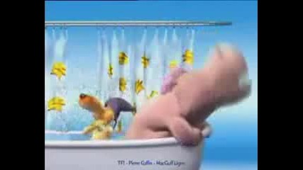Hippo and Dog in the Bathtub (shark attack!) 