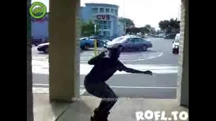 Street moonwalk