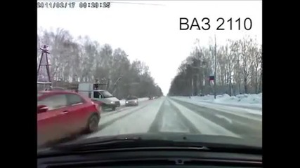 3апис На Катастрофа От 2 Камери В 2 Коли В Русия