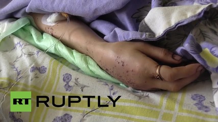 Ukraine: Woman's child "torn in half" in Kiev shelling attack