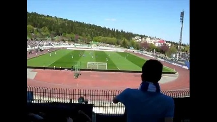 Levski fans in Stara Zagora (24.04.2011)