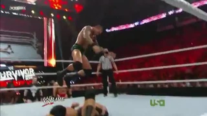 Jumping Knee Drop - Randy Orton
