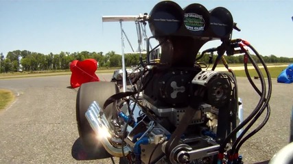 Gopro Hd Hero_ Top Dragster view of the Supercharger_ 6.70