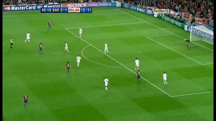Barcelona 3-1 Milan (ucl - 03.04.2012) Highlights 2/3 част