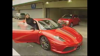 Felipe Massa drives a Ferrari 430 Scuderia at Interlagos 