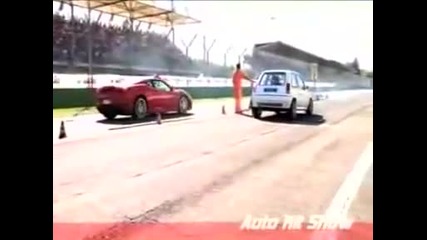 Renault 5 Gt vs Ferari F430 