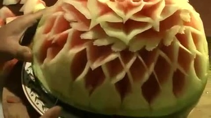 Карвинг с диня - watermelon carving 