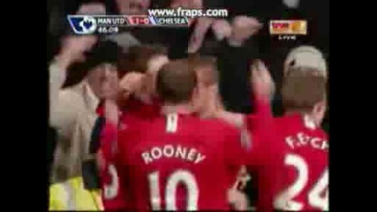 Манчестър Юнайтед - Челси 1 - 0 Гол На Видич След Асистенция