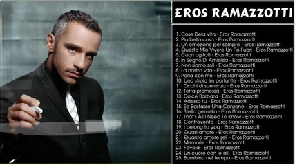 Eros Ramazzotti’s Greatest Hits - Best Of Eros Ramazzotti - (full Album)