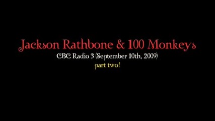 Jackson Rathbone on Cbc Radio3 (part Two) 