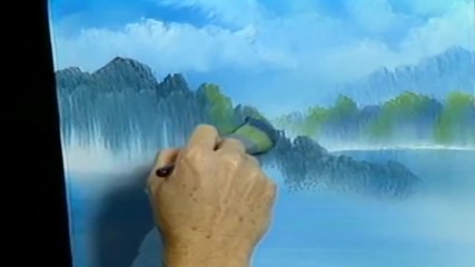 S13 Радостта на живописта с Bob Ross E07 - мирно убежище ღобучение в рисуване, живописღ