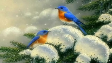 Зимни птици ...(painting)