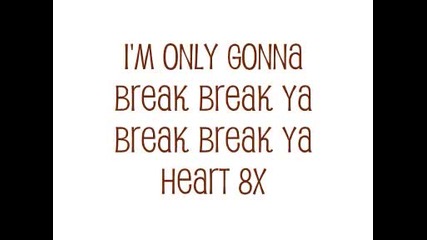 Taio Cruz - Break your heart [текст]