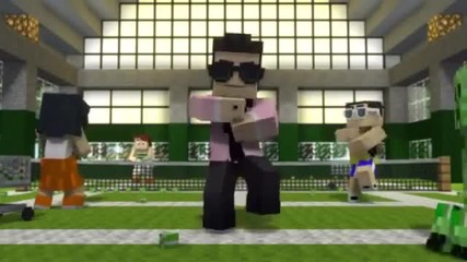 Gangnam Style Psy Minecraft Parody