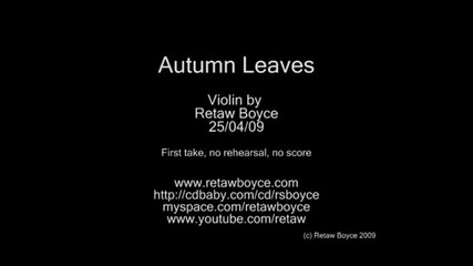 Jazz Violin - Autumn Leaves