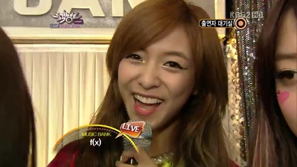 F(x)- Back Stage @ Music Bank (15.06.2012)