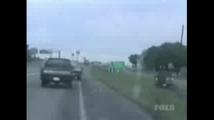 Гола мацка бяга от полицията !