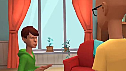 Caillou wears glasses-slap in face