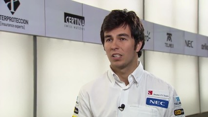 F1 2012 - Sauber C31 launch - Interview Sergio Perez