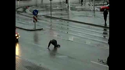 Completely wasted on the streets 