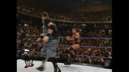 W W F Smackdown - Dudley Boyz vs The Rock - Table Match