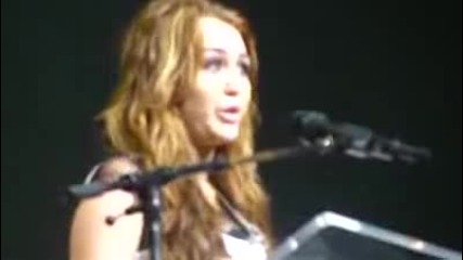 Miley Cyrus Crying Concert For Hope La 