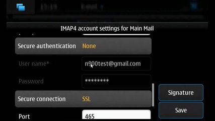 Nokia N900 Nastroika na Gmail po6ta