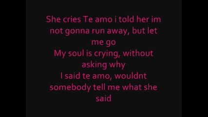 Rihanna - te amo (текст)