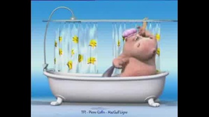Hippo And Dog In The Bathtub
