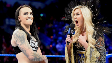 Charlotte Flair and Ruby Riott come face to face before WWE Fastlane: SmackDown LIVE, March 6, 2018