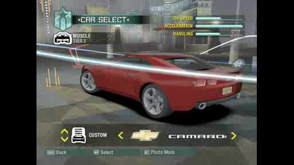Nfs Carbon Chevrolet Camaro.avi