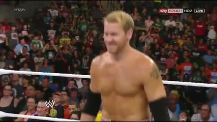 Wwe Raw 08.08.12 Alberto Del Rio vs Christian (sheamus Взeма колата на Дел рио)
