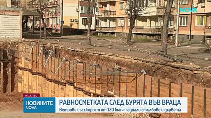 Ураганен вятър с пориви над 120 км/ч нанесе сериозни щети във Враца