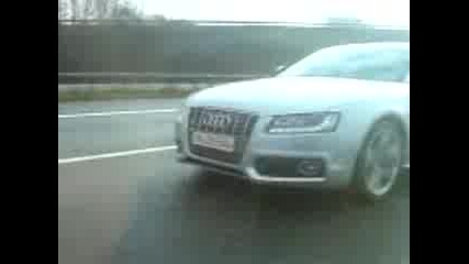 Audi S5 On German Autobahn