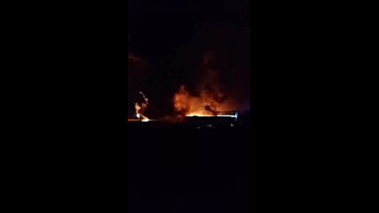 Пожар в автоморга край Руен (2)