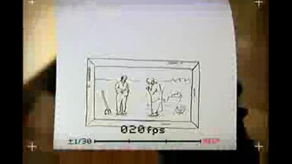 Matrix style flipbook animation