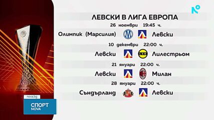 Вижте програмата на Левски и ЦСКА в Европа