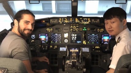 Seth Rollins pilots a 737 in Shanghai
