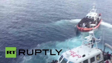 Italy: Coastguard taking 517 people found in Med to Lampedusa