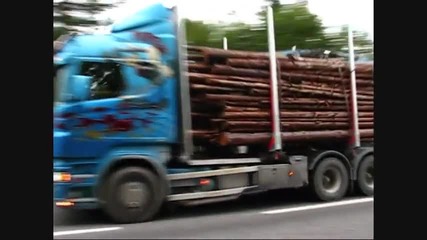Scania R500 V8 sound Timmerbil